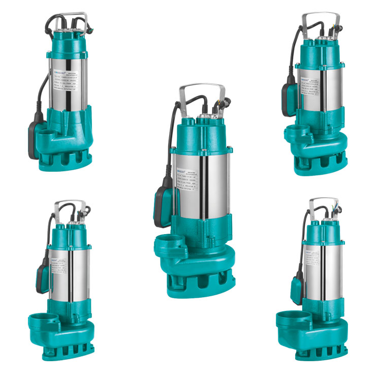 V sewage submersible pump